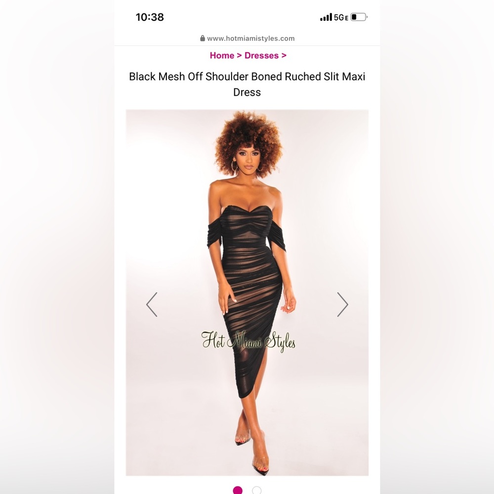Mesh dress from hot Miami styles